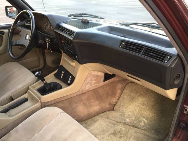 1985 Burgundy BMW 5-Series Sedan