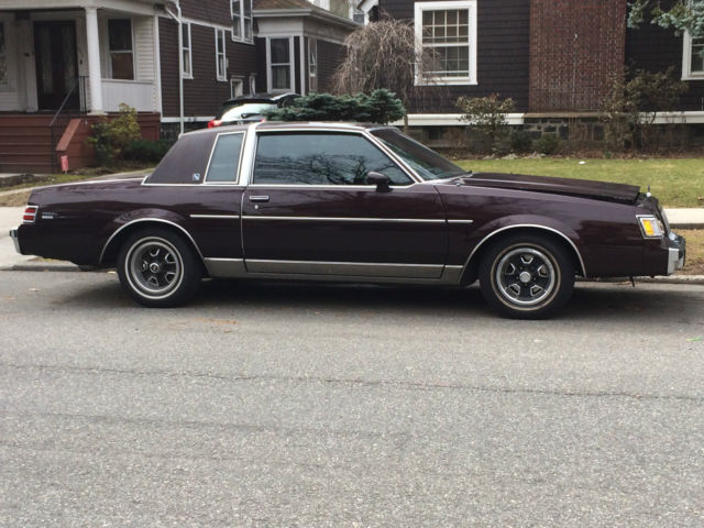 1985 Burgundy Buick Regal Coupe