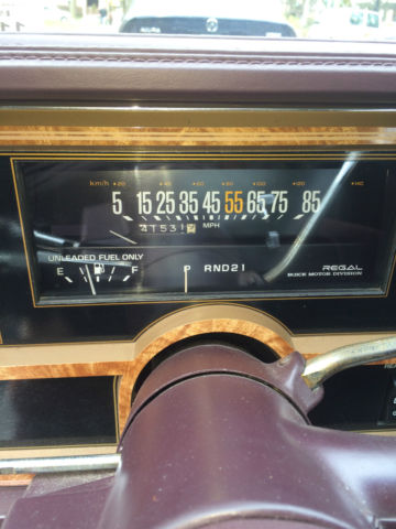 1985 Burgundy Buick Regal Coupe