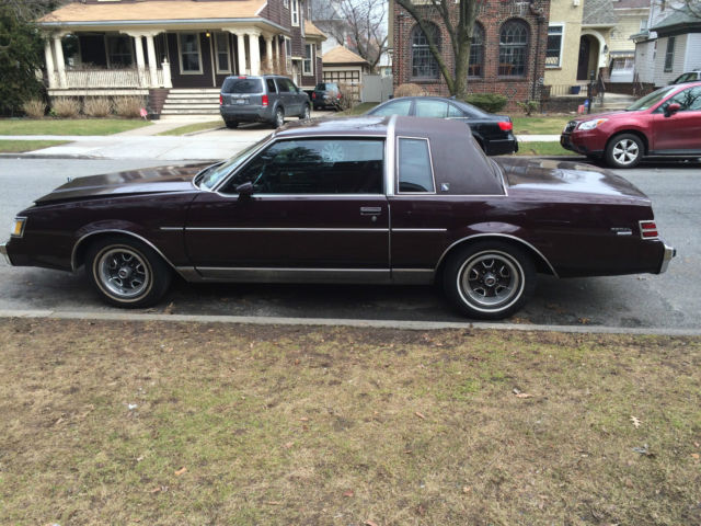 1985 Burgundy Buick Regal Coupe