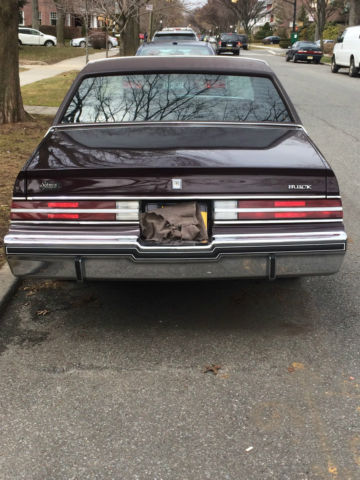 1985 Burgundy Buick Regal Coupe