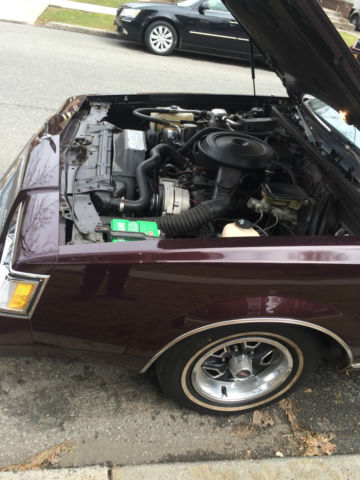 1985 Burgundy Buick Regal Coupe