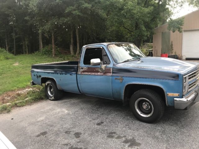 1985 Blue Chevrolet C-10 Standard Cab Pickup