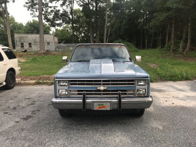 1985 Blue Chevrolet C-10 Standard Cab Pickup