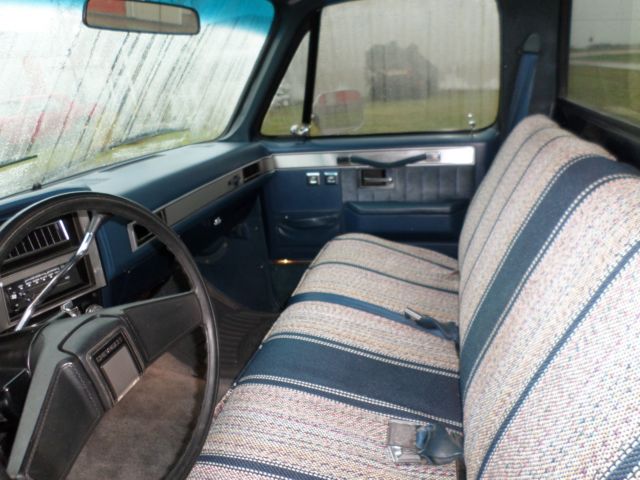 1985 Blue Chevrolet C-10 Standard Cab Pickup