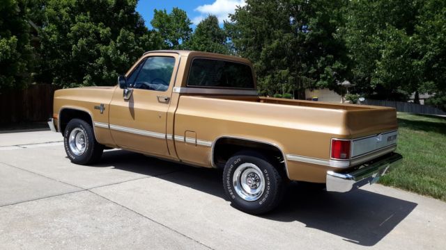 1985 Gold Chevrolet C-10 Standard Cab Pickup