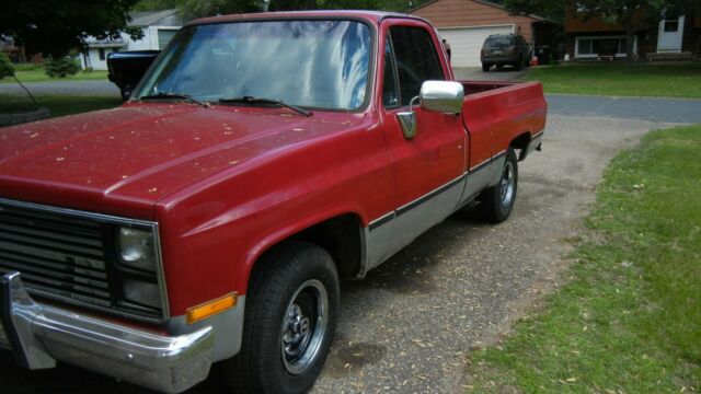1985 Red Chevrolet C-10 Standard Cab Pickup