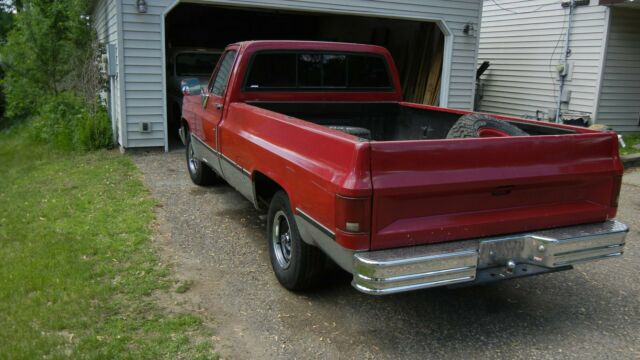 1985 Red Chevrolet C-10 Standard Cab Pickup