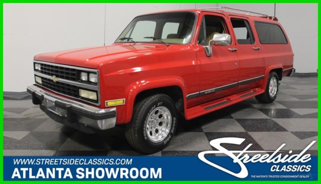 1985 Red Chevrolet Suburban