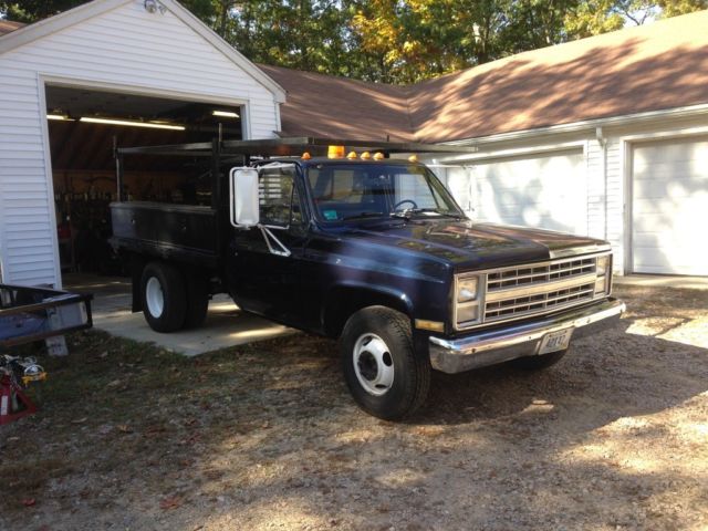 1985 Blue Chevrolet C/K Pickup 3500 Cab & Chassis