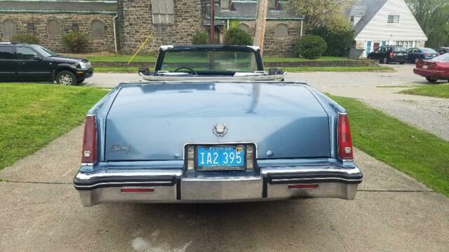 1985 Blue Cadillac Eldorado Convertible