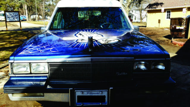 1985 Blue Cadillac Fleetwood Sedan