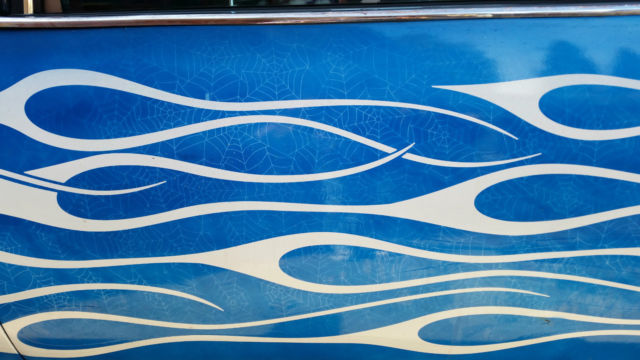 1985 Blue Cadillac Fleetwood Sedan