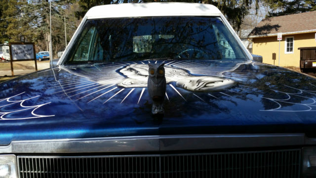 1985 Blue Cadillac Fleetwood Sedan