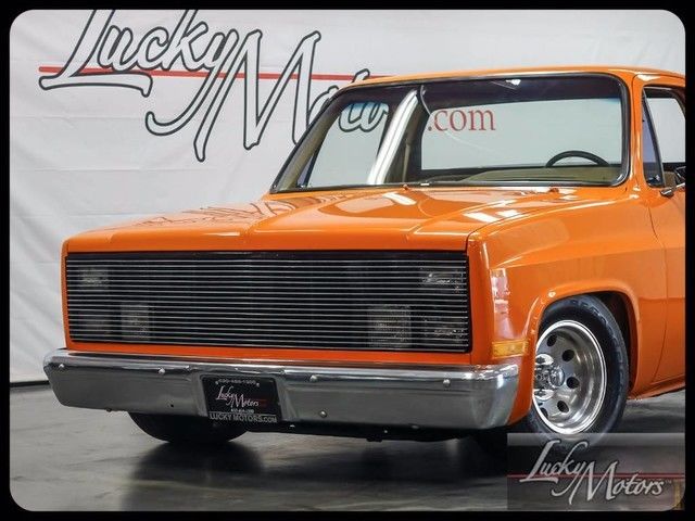 1985 Orange Chevrolet C-10 Pickup Truck