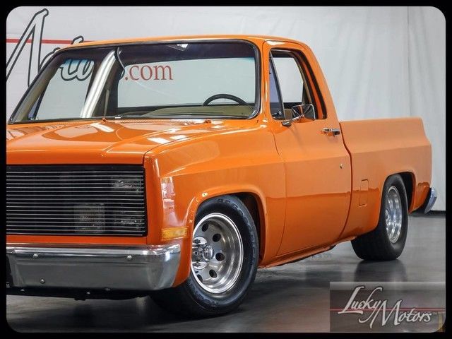 1985 Orange Chevrolet C-10 Pickup Truck