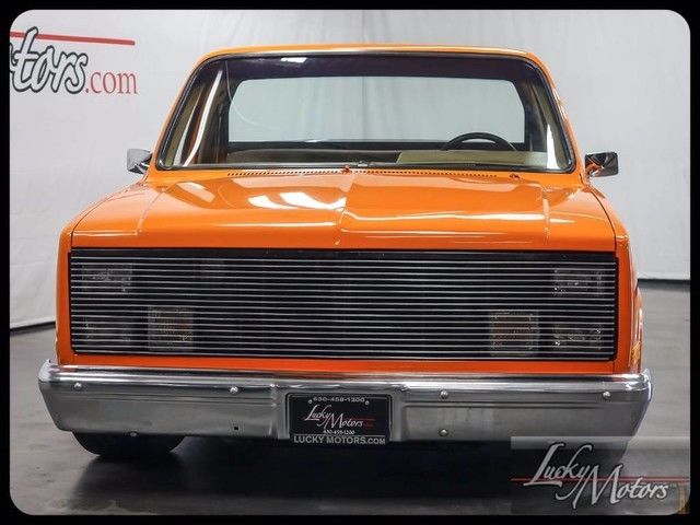 1985 Orange Chevrolet C-10 Pickup Truck