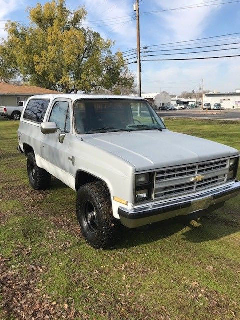 1985 Silver Chevrolet Blazer
