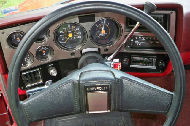 1985 Red Chevrolet C-10 Pickup