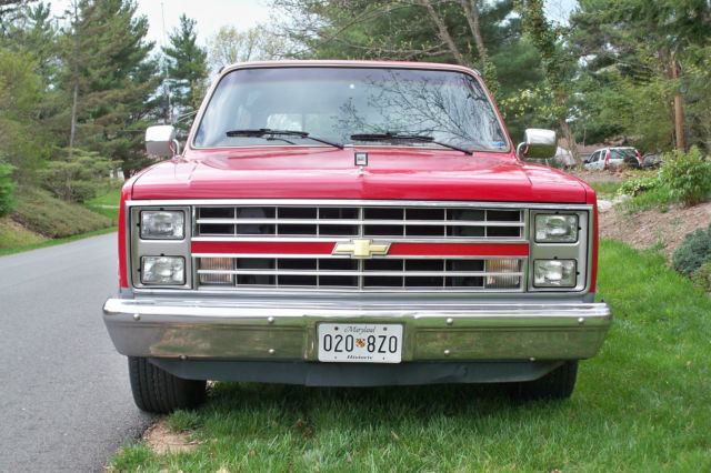 1985 Red Chevrolet C-10 Pickup
