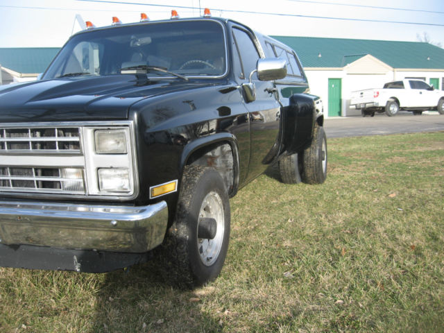 1985 Black Chevrolet C-10 Single Cab Dually