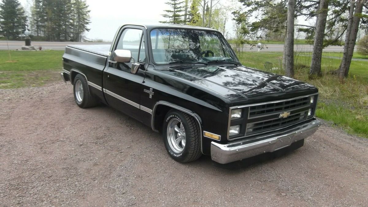 1985 Black Chevrolet C-10 Standard Cab Pickup