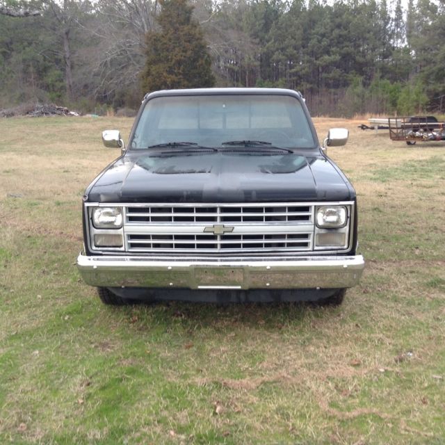 1985 Black Chevrolet C-10 Standard Cab Pickup