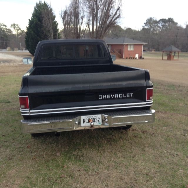 1985 Black Chevrolet C-10 Standard Cab Pickup
