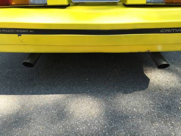 1985 Yellow Chevrolet Camaro T-Top