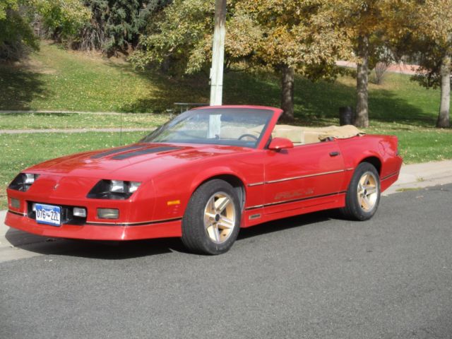 1985 Red Chevrolet Camaro Convertible