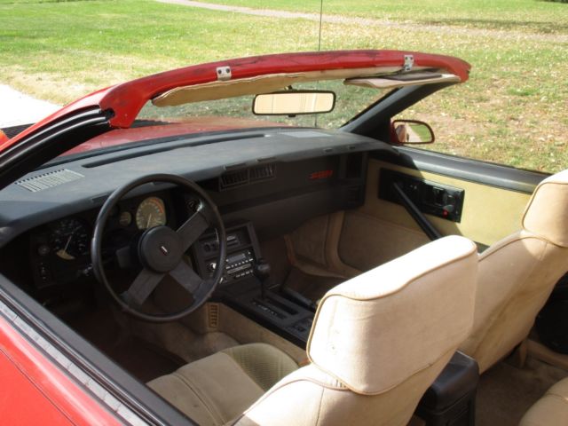 1985 Red Chevrolet Camaro Convertible