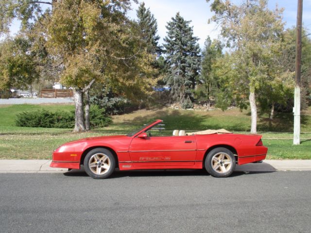 1985 Red Chevrolet Camaro Convertible