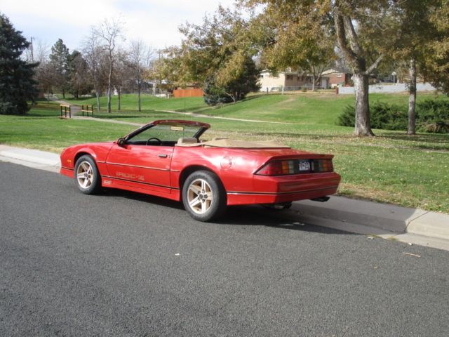 1985 Red Chevrolet Camaro Convertible