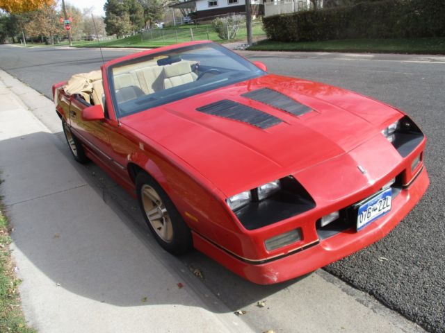 1985 Red Chevrolet Camaro Convertible