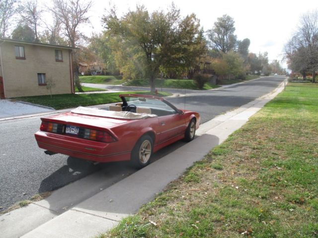1985 Red Chevrolet Camaro Convertible