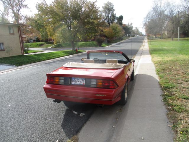 1985 Red Chevrolet Camaro Convertible