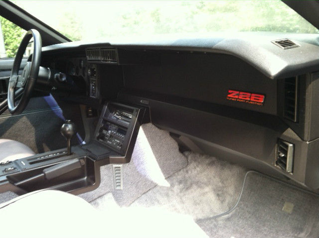 1985 Bue and Silver Chevrolet Camaro Coupe