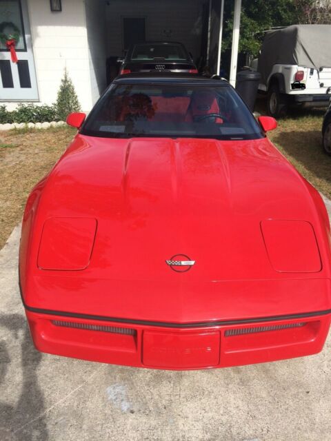 1985 Red Chevrolet Corvette