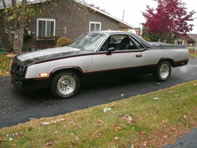 1985 Black/Silver Chevrolet El Camino Pickup
