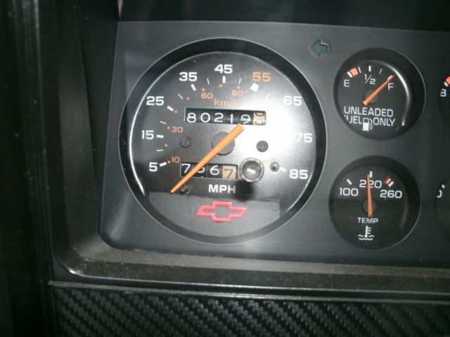 1985 Black/Silver Chevrolet El Camino Pickup