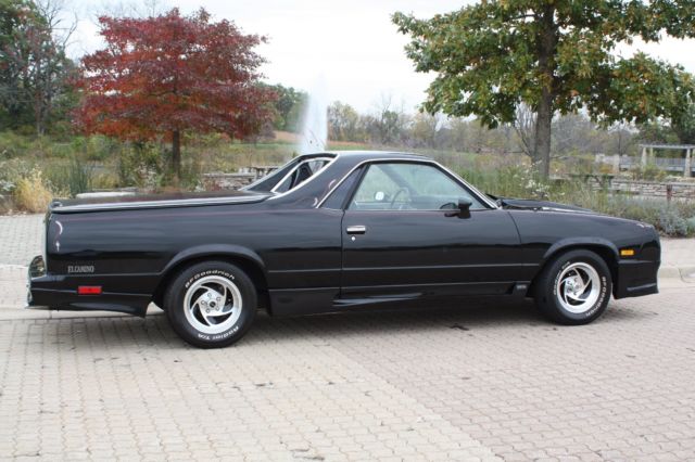1985 black Chevrolet El Camino Cab & Chassis