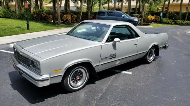 1985 Silver Chevrolet El Camino Coupe