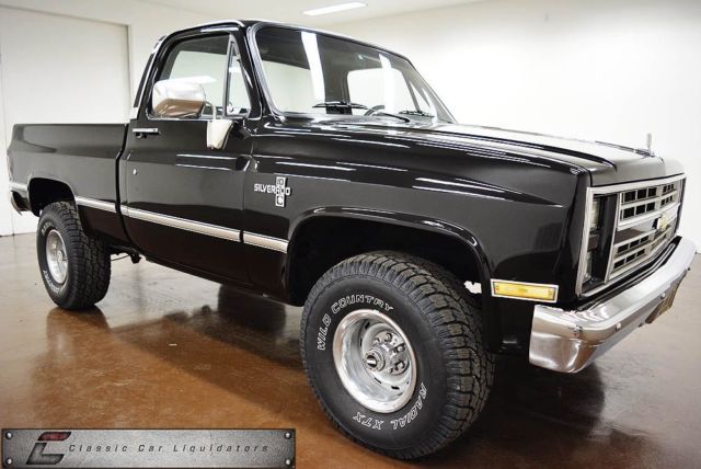 1985 Black Chevrolet K-10 Pickup