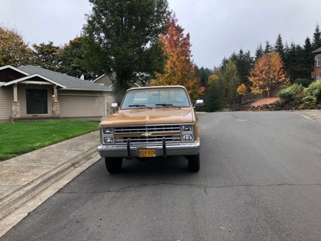 1985 Gold Chevrolet C/K Pickup 2500 Standard Cab Pickup