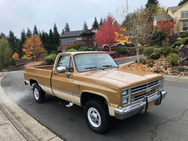 1985 Gold Chevrolet C/K Pickup 2500 Standard Cab Pickup