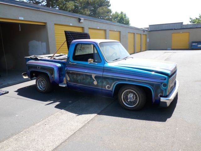 1985 Blue custom Chevrolet C/K Pickup 1500 Standard Cab Pickup