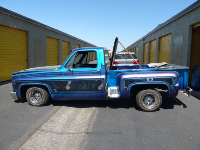 1985 Blue custom Chevrolet C/K Pickup 1500 Standard Cab Pickup
