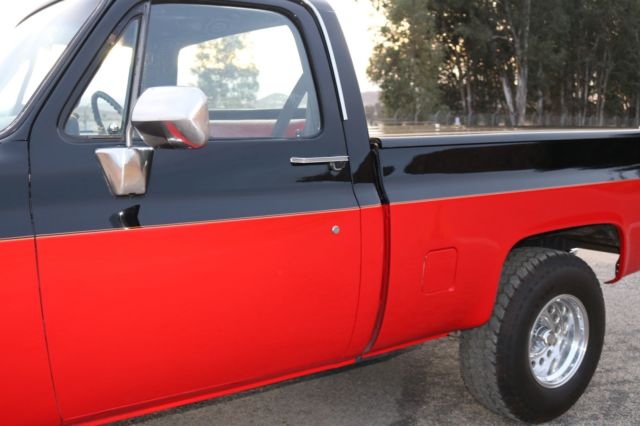 1985 black and red Chevrolet Other Pickups Standard Cab Pickup