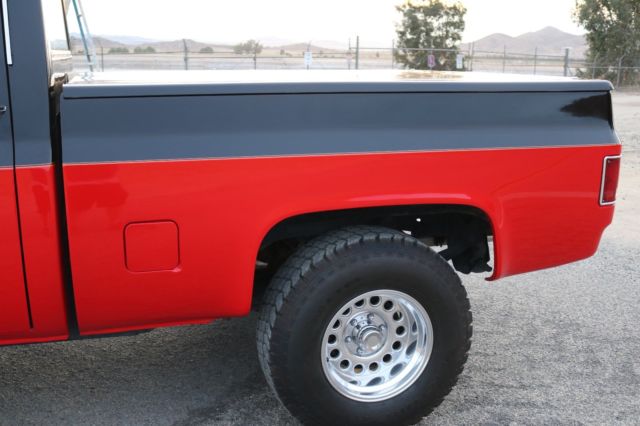 1985 black and red Chevrolet Other Pickups Standard Cab Pickup