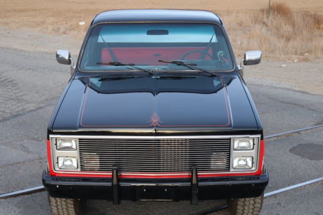 1985 black and red Chevrolet Other Pickups Standard Cab Pickup